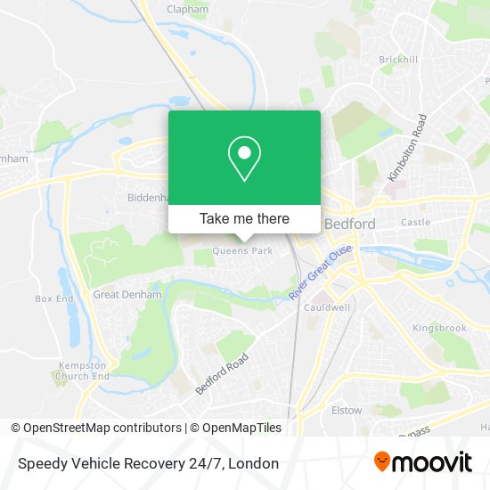 Speedy Vehicle Recovery 24/7 map