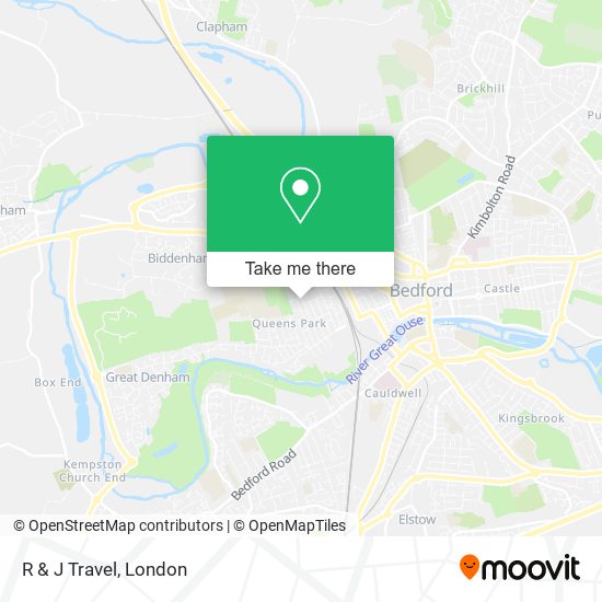 R & J Travel map