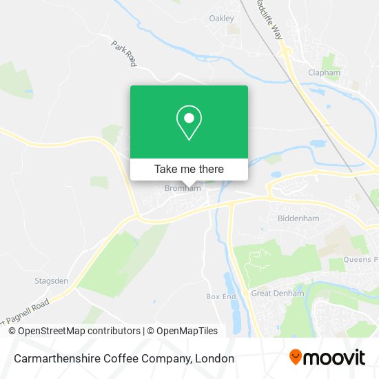 Carmarthenshire Coffee Company map