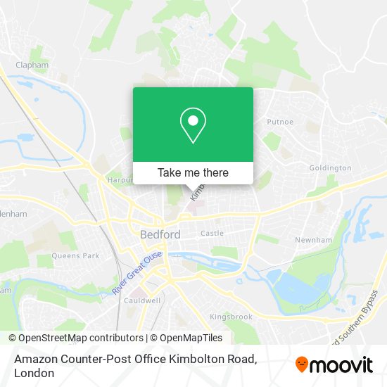 Amazon Counter-Post Office Kimbolton Road map