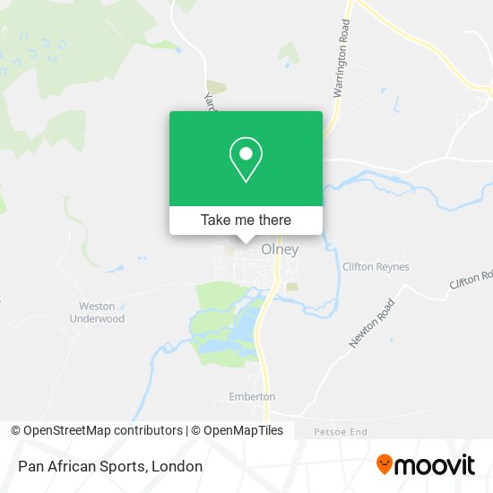 Pan African Sports map