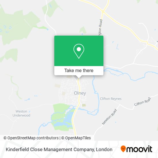 Kinderfield Close Management Company map