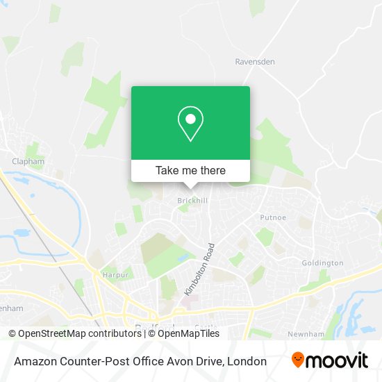 Amazon Counter-Post Office Avon Drive map