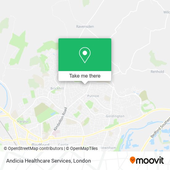 Andicia Healthcare Services map