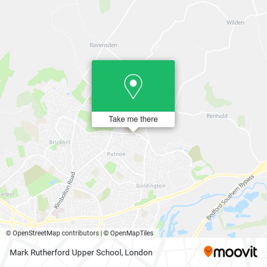 Mark Rutherford Upper School map
