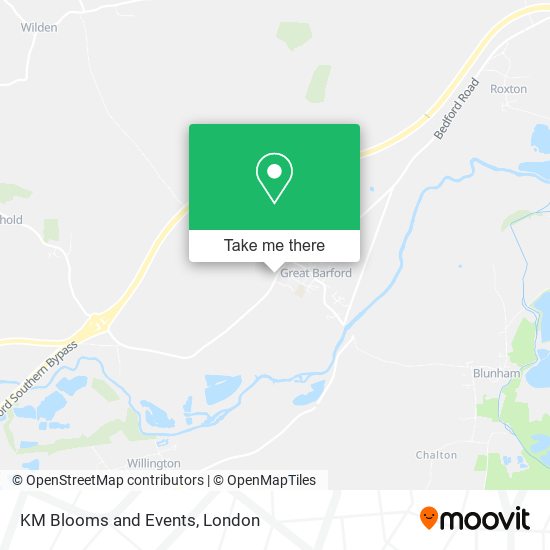 KM Blooms and Events map