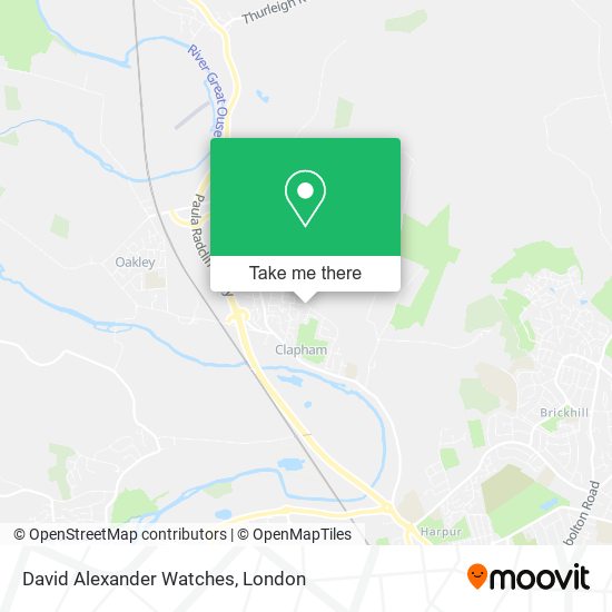 David Alexander Watches map