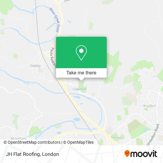 JH Flat Roofing map