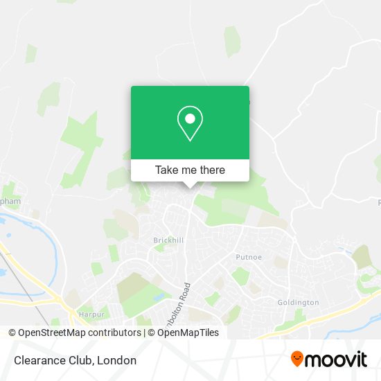 Clearance Club map