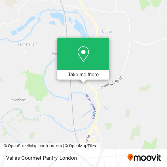 Valias Gourmet Pantry map