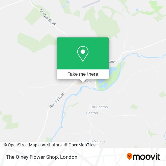 The Olney Flower Shop map