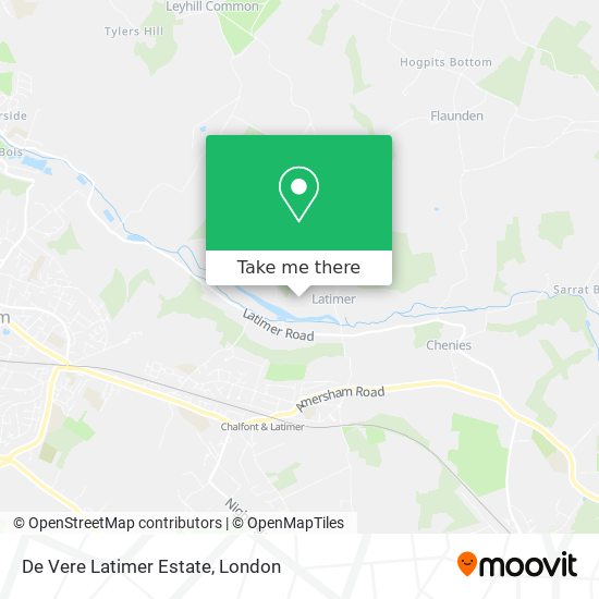 De Vere Latimer Estate map