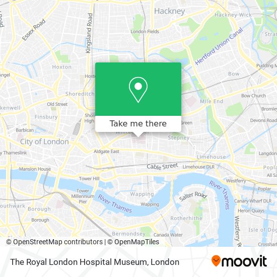 The Royal London Hospital Museum map