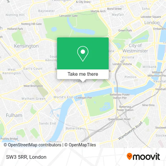 SW3 5RR map