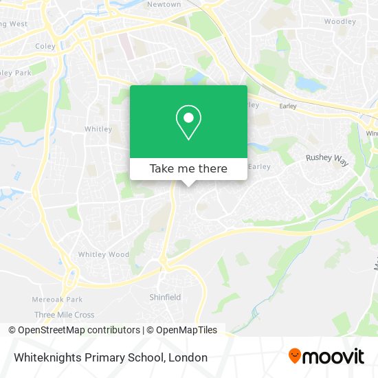 Whiteknights Primary School map