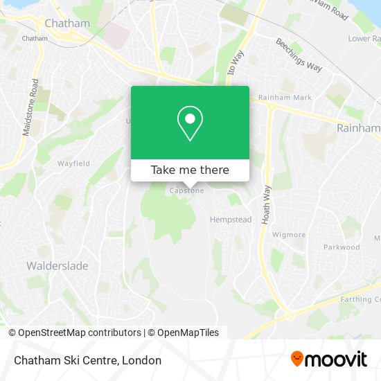 Chatham Ski Centre map