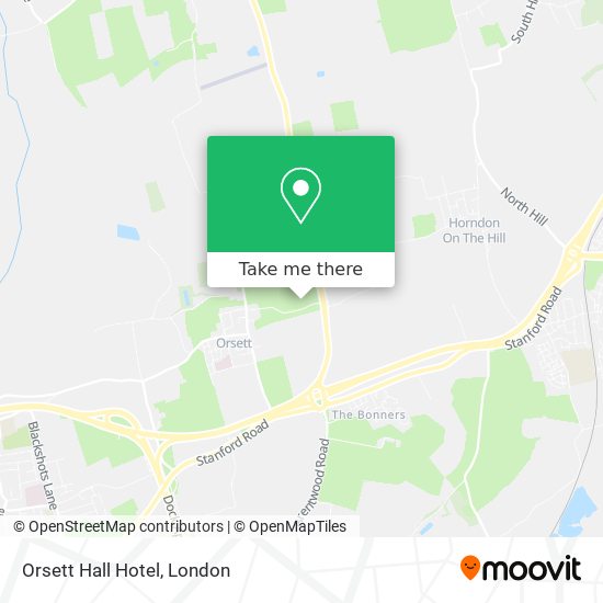 Orsett Hall Hotel map