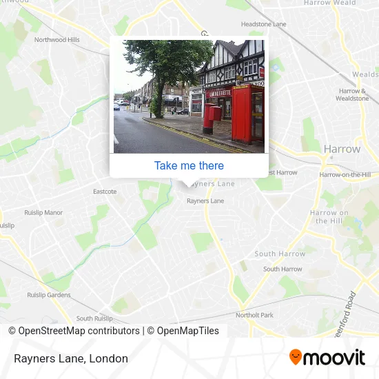 Rayners Lane map