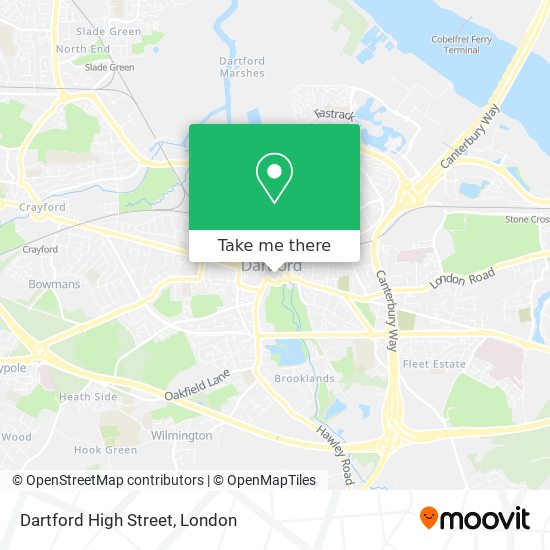Dartford High Street map