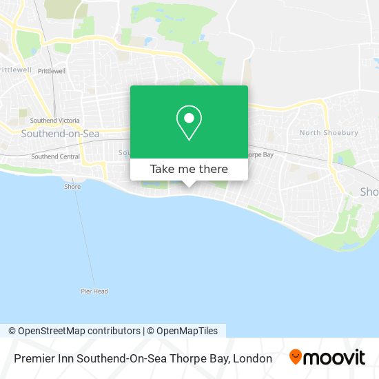 Premier Inn Southend-On-Sea Thorpe Bay map