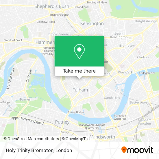 Holy Trinity Brompton map