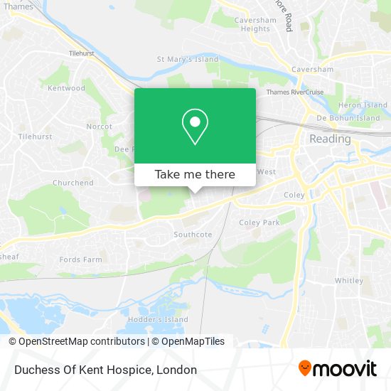 Duchess Of Kent Hospice map