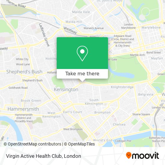 Virgin Active Health Club map