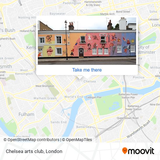 Chelsea arts club map