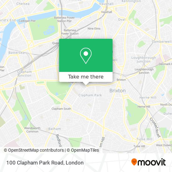 100 Clapham Park Road map