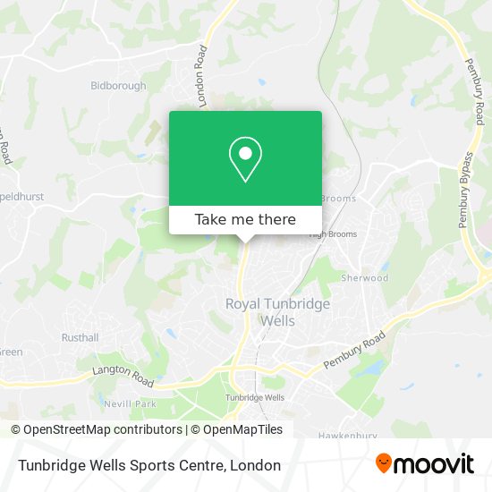 Tunbridge Wells Sports Centre map
