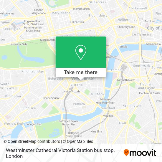 How to get to Westminster Cathedral Victoria Station bus stop by bus