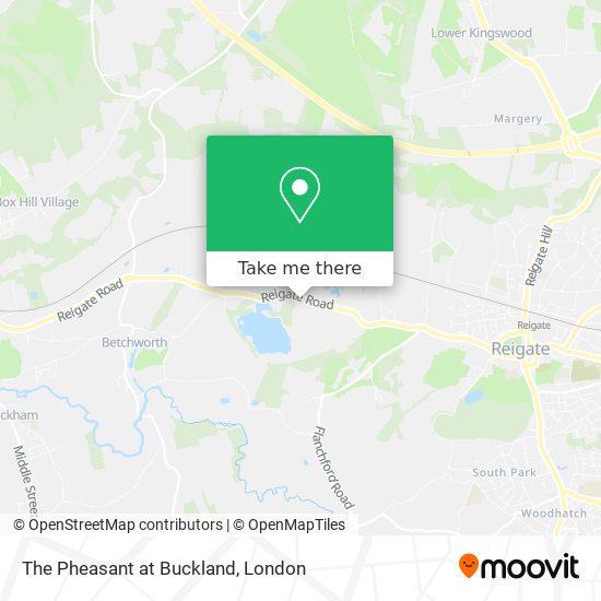 The Pheasant at Buckland map