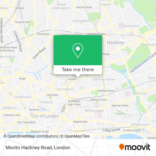 Morito Hackney Road map