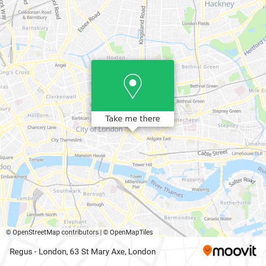 Regus - London, 63 St Mary Axe map