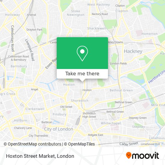 Hoxton Street Market map