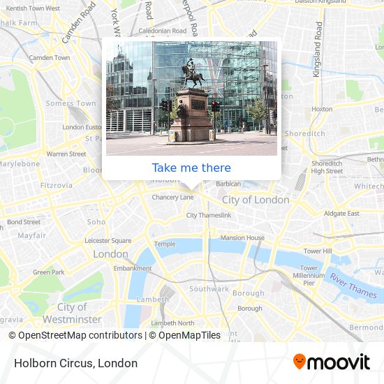 Holborn Circus map