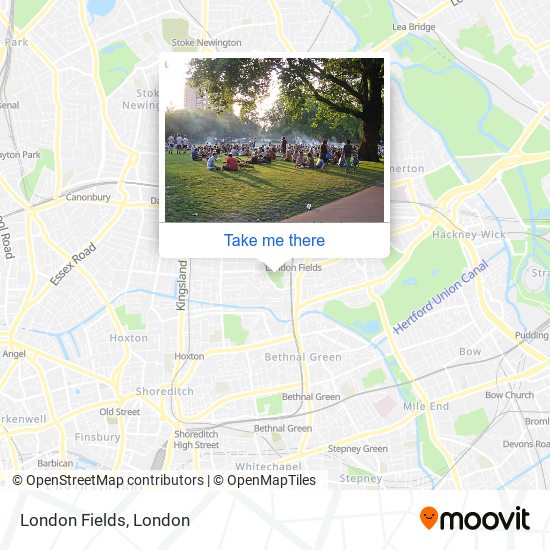 London Fields map