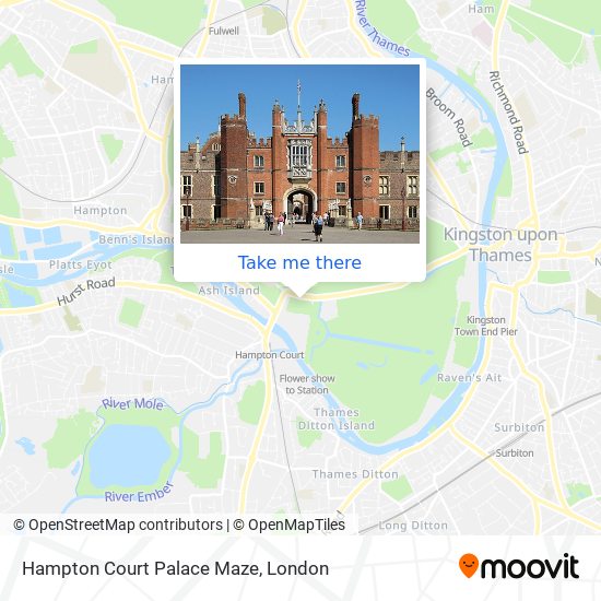 Hampton Court Palace Maze map