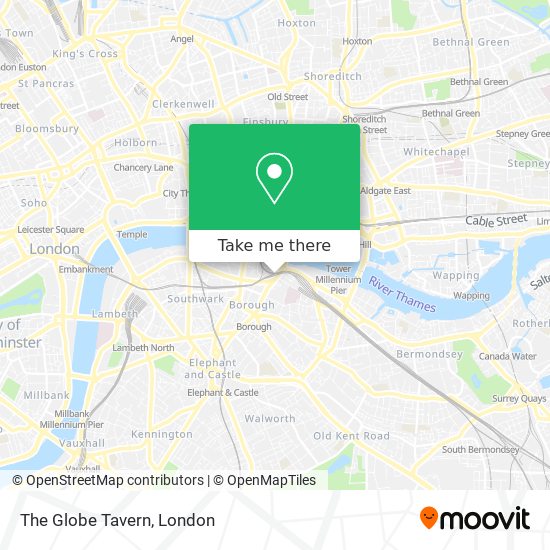 The Globe Tavern map