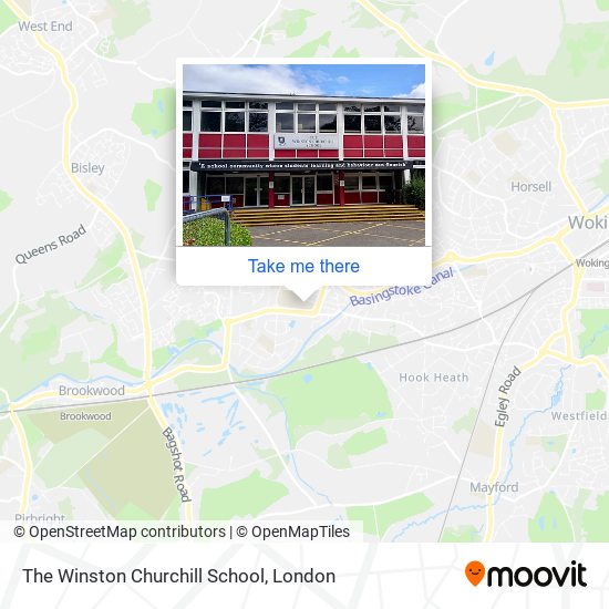 The Winston Churchill School map