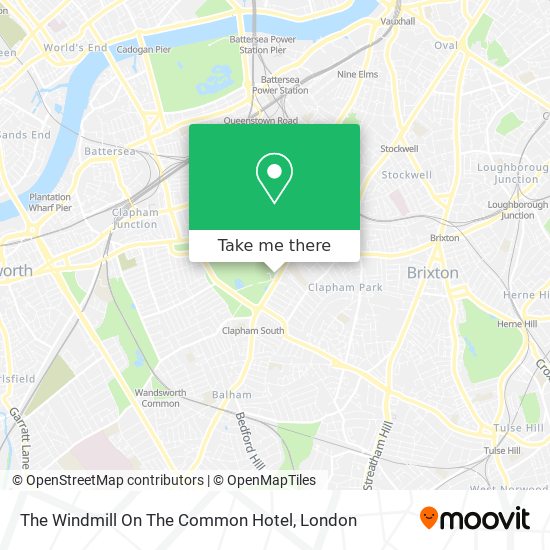 The Windmill On The Common Hotel map