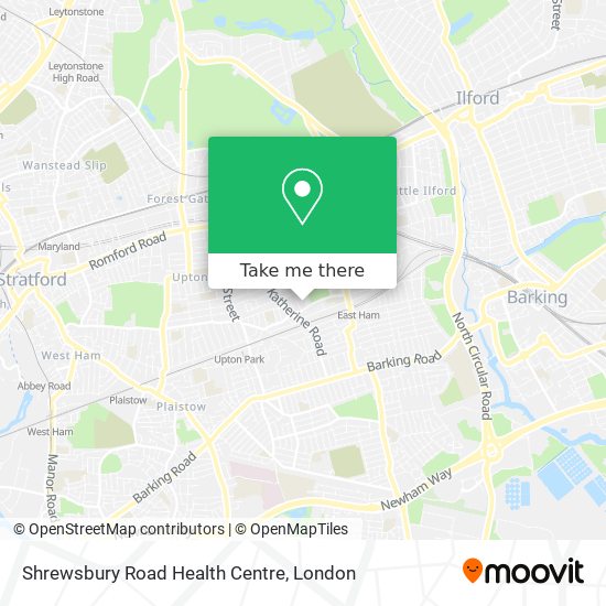 Shrewsbury Road Health Centre map