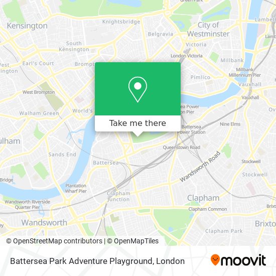 Battersea Park Adventure Playground map