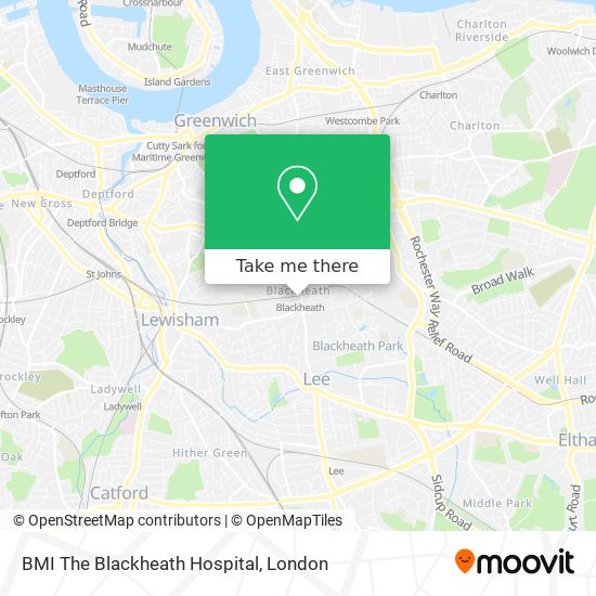 BMI The Blackheath Hospital map