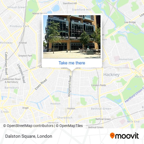 Dalston Square map