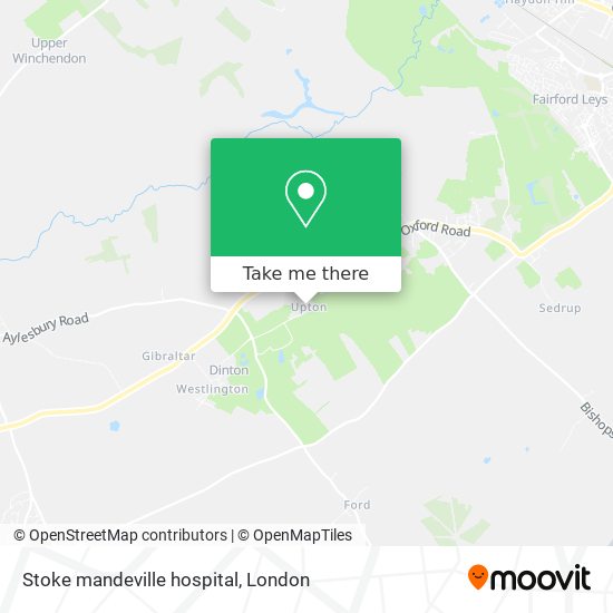 Stoke mandeville hospital map