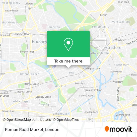 Roman Road Market map