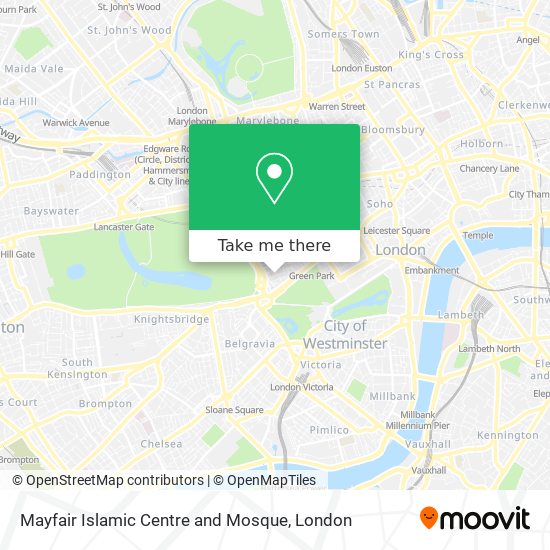 Mayfair Islamic Centre and Mosque map