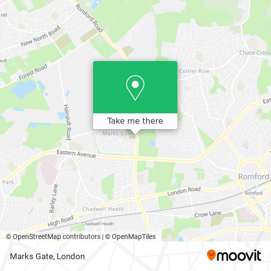 Marks Gate map