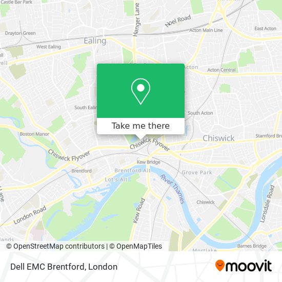 Dell EMC Brentford map